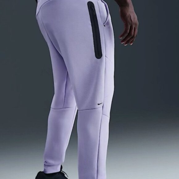 Nike Tech Fleece Joggers Lavender Purple Black HV0959-515 XL - Picture 7 of 8